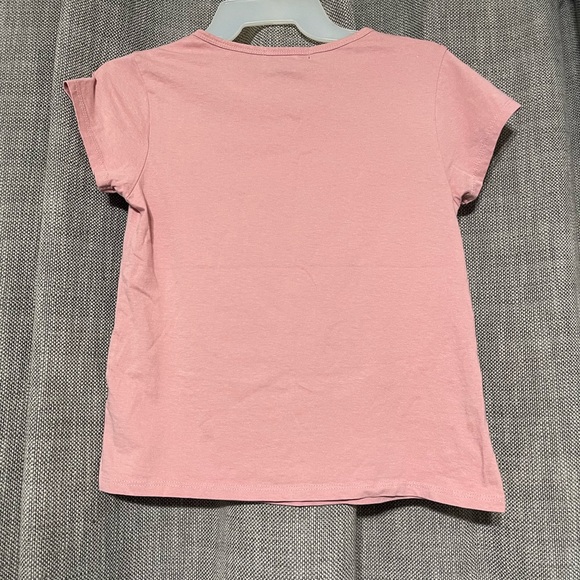 Just 2 Cute Girls Pink Iridescent Butterfly Tee - Picture 2 of 2